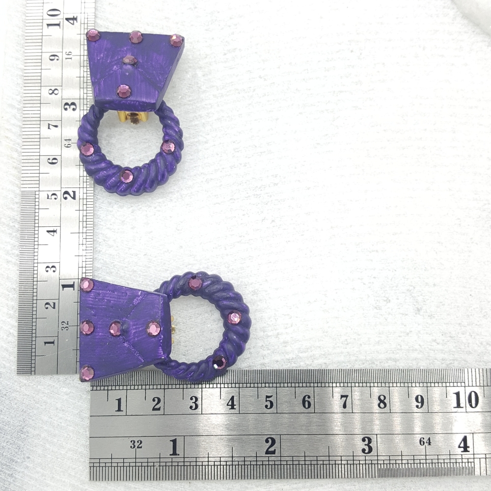 Host Pickjeff Lieb Purple Interchangeable Earrings - image 8